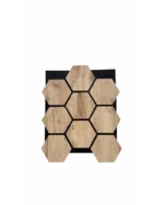 Hexagon Altıgen Mdf Akustik Duvar Paneli 65x80CM Atlantik Çam